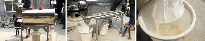 木糖醇氣流篩粉機使用現(xiàn)場圖